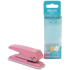 Дырокол Kw-Trio 09190PINK, до 20 листов, металл розовый, отверстий: 1