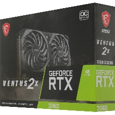 Видеокарта MSI GeForce RTX 3060 VENTUS 2X OC (LHR), 12 GB GDDR6, 192 bit, 3xDisplayPort, HDMI, GPU 1320 MHz