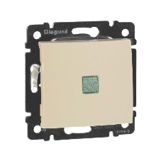 Выключатель Legrand 774310 Valena 10А c подсветкой, сл. кость