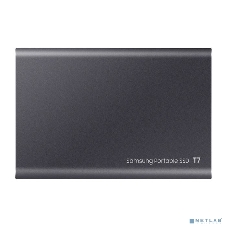 Внешний SSD Samsung T7, 2TB, USB 3.2 Gen 2 Type-C, R/W 1050/1000, титан