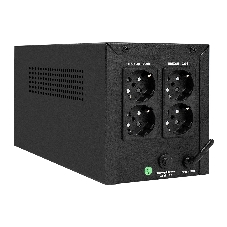 Источник бесперебойного питания ExeGate SpecialPro UNB-1000.LED.AVR.4SH (1000VA/700W, LED, AVR, 4*Schuko, батарея 12V 7.2Ah - 2 шт., металлический корпус, Black)