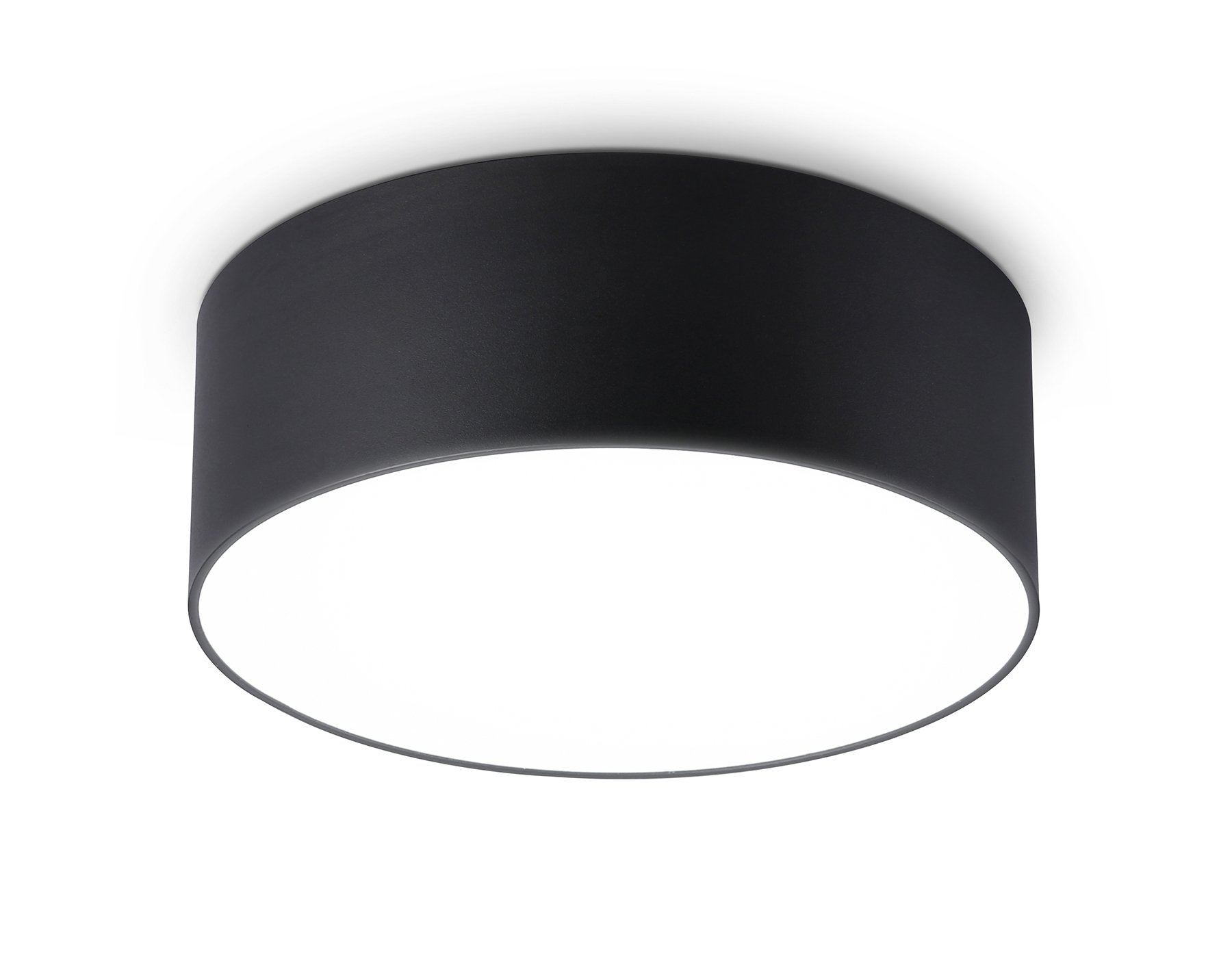 Потолочный светодиодный светильник Ambrella light FV5514 BK черный LED 15W 4200K D120*58 (Без ПДУ)