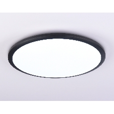 Потолочный светодиодный светильник Ambrella light FZ1235 BK черный IP44 48W 6400К D450*55 (Без ПДУ)