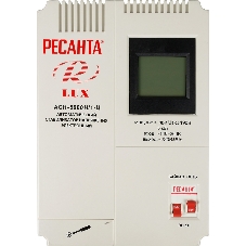 Стабилизаторы напряжения Ресанта АСН-5 000 Н/1-Ц 63/6/16 Стабилизатор Lux 220В±8%, Габариты 260х155х310, Вес 8кг