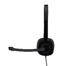 Гарнитура Logitech H151 чёрный, проводная, 3.5 мм