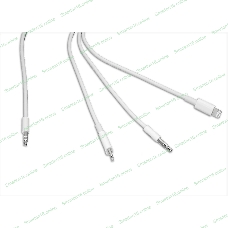 Аудио Адаптер MH045 Type-C/Lightning/DC 3,5мм - 3,5мм (белый)