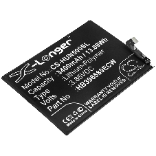 Аккумулятор CameronSino CS-HUN500SL HB396589ECW для Huawei Nova 5, Nova 5 Pro 3.85V, 3400mAh, 13.09Wh Аккумулятор CameronSino CS-HUN500SL HB396589ECW для Huawei Nova 5, Nova 5 Pro 3.85V, 3400mAh, 13.09Wh