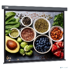 Экран Cactus 150x150 см Wallscreen CS-PSW-150X150-SG 1:1 настенно-потолочный рулонный серый
