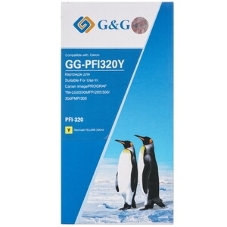Картридж струйный G&G GG-PFI120Y желтый (130мл) для Canon imagePROGRAF TM-200/205/300/305/250