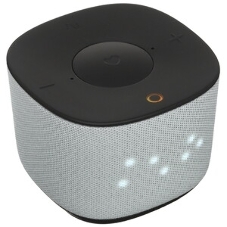 Умная колонка Sber Boom Home, 8Вт, с экраном, 1 динамик, часы, мультирум, TWS, Zigbee хаб, Wi-Fi, Bluetooth 5.0, Zigbee, Салют, серый