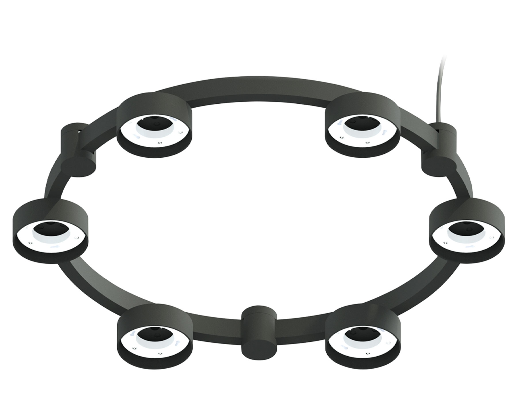Корпус светильника C9232/6 SBK черный песок D550*70.5mm GX53/6