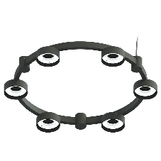 Корпус светильника C9232/6 SBK черный песок D550*70.5mm GX53/6