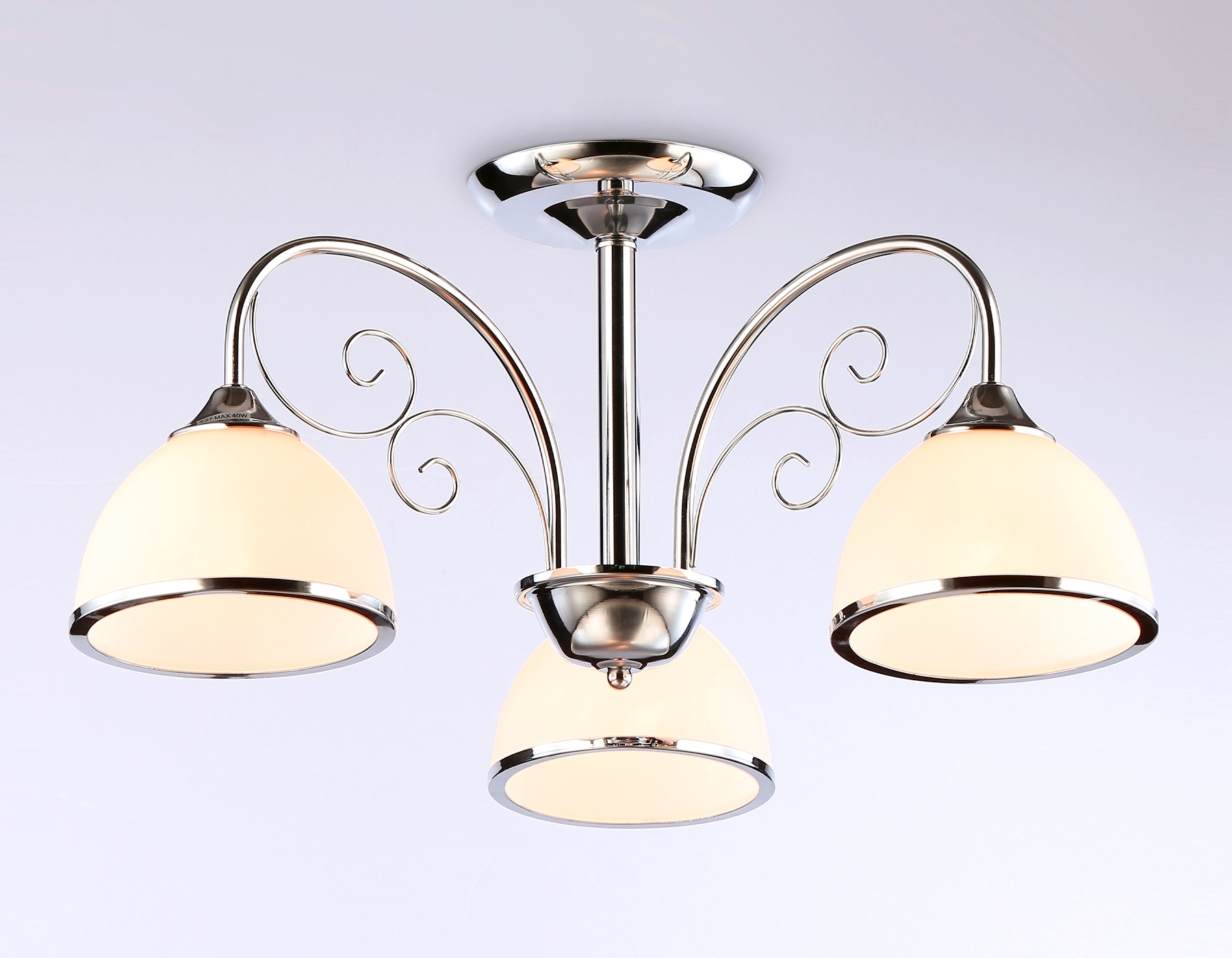 Светильник Ambrella light TR3181/3 CH/FR хром/белый матовый E27/3 max 40W D585*285