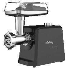 Мясорубка электрическая KORTING KMG 0601 Infinity черный, 2500 Вт, 3.5 кг/мин, реверс, металлический лоток, насадки - 6
