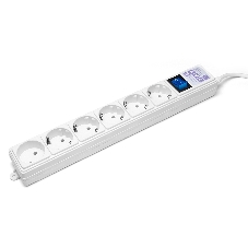 Сетевой фильтр Power Cube 1,9 м 6 розеток (белый) 16B/3,5 кВт