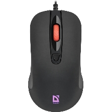Мышь проводная Defender Ultra Classic MB-280 черный, 1200 dpi, USB, кнопки - 4