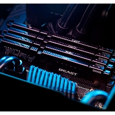 Оперативная память Kingston Fury Beast, DDR5, 128Gb (4x32Gb), 5200MHz, CL40, DIMM, радиатор, черный