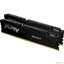Оперативная память Kingston Fury Beast Black, DDR5, 64GB (2x32GB), 5200 MHz, CL40, с радиатором, чёрный