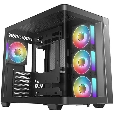 Корпус DeepCool CG530U 4F Black, Midi-Tower, чёрный, 4 x 120 мм