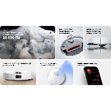 Робот-пылесос Roborock Q8 max Pro белый, 5200 мAч Li-Ion, уборка влажная/сухая, пылесборник контейнер 0.5 л