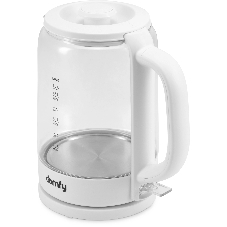 Чайник электрический Domfy DSW-EK304 1.7л. 2200Вт белый (корпус: стекло)