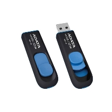 Флешка USB ADATA UV128 (AUV128-64G-RBE), 64Gb, USB 3.0, R/W 100/30, черный/синий