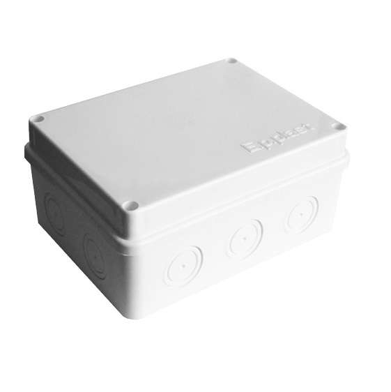 Коробка распределительная ОП 150х110х70 10 выходов без гермовводов IP54 крышка на винтах бел. Epplast 215311