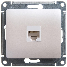 Механизм розетки комп. 1-м Glossa RJ45 CAT.5E перламутр SchE GSL000681K