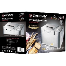 Хлебопечь Endever Skyline MB-62 нержавеющая сталь, 680 Вт, 1 кг, 19 программ