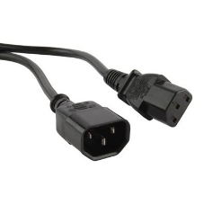 Кабель питания Hyperline монитор-компьютер IEC 320 C13 - IEC 320 C14 (3x0.75), 3 м