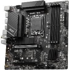 Материнская плата MSI PRO B760M-A WIFI DDR4, LGA 1700, Intel B760, 4xDDR4, 4xSATA, 2xM.2, 1xPCI-E 4.0 x16, 1xPCI-E 4.0 x4, 1xPCI-E x1, 2xHDMI, 2xDP, 1x 2.5Gb LAN, 2xUSB-A 2.0, 2xUSB-A 3.2 Gen 1, 2xUSB-A 3.2 Gen 2, 3x3.5 мм, 7.1, Micro-ATX