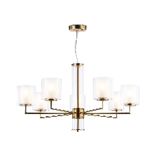 Люстра Ambrella light LH56013/7 BS/FR латунь/белый матовый E14*7 max 40W D790*1260