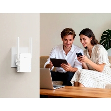 Усилитель Wi-Fi N300 Wi-Fi Mesh Repeater, AP mode, 300Mbps at 2.4GHz, 802.11/b/g/n, 1 10/100Mbps Port, WPS button, Intelligent Signal Light, Access Control, LED control, Cudy APP