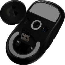 Мышь беспроводная Logitech G PRO X SUPERLIGHT черный, 25600 dpi, радиоканал, USB, кнопки - 5