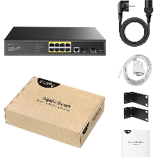 Коммутатор Cudy GS2008PS2, 8×1 Гбит/с, 2×1 Гбит/с SFP