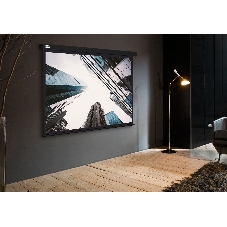 Экран Cactus 124.5x221 см Wallscreen CS-PSW-124X221-BK 16:9 настенно-потолочный рулонный черный