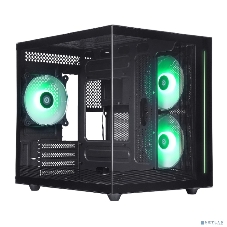 Компьютерный корпус Defender NovaCube черный,mATX,3fan,switchM/BSynс