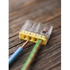 Клемма СМК 2273-244 (с пастой) 4 отверстия 0.5-2.5 кв.мм (уп. 100 шт) PROxima EKF plc-smk-2273-244