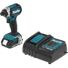 Дрель-шуруповерт Makita DTD153SY, 18 В, 1,5 Ач, 170 Нм, бесщеточный, ударный