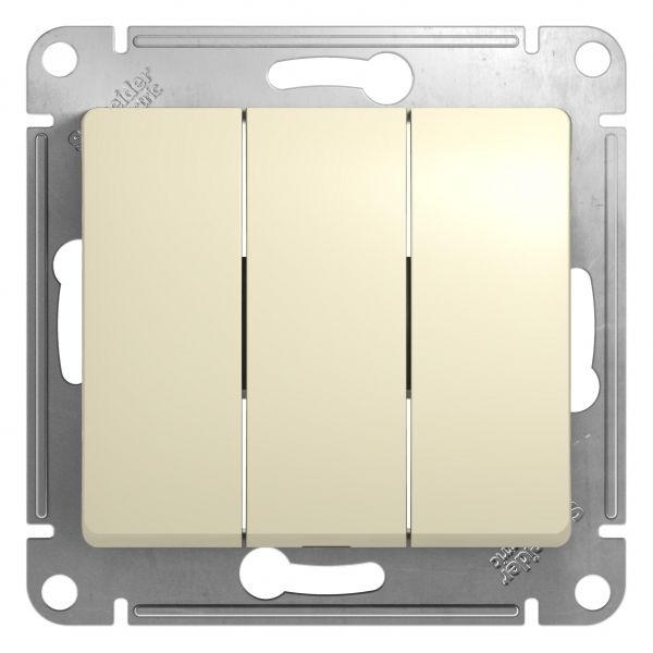 Механизм выключателя 3-кл. СП Glossa 10А IP20 10AX беж. SchE GSL000231
