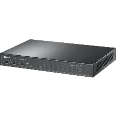 Настольный коммутатор TP-Link TL-SL1311P, 8 портов 10/100 Мбит/с с поддержкой PoE+, 2 гигабитных порта без поддержки PoE, 1 порт SFP, 802.3af/at, бюджет PoE — 65 Вт, стальной корпус