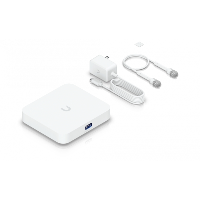 Маршрутизатор Ubiquiti Compact Cloud Gateway with 30+ UniFi device/300+ client support, 1 Gbps IPS routing, and multi-WAN load balancing
