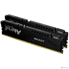 Оперативная память Kingston Fury Beast, DDR5, 64GB (2x32GB), 5600 MHz, CL40, с радиатором, чёрный