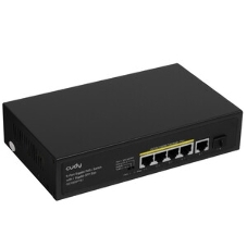 Коммутатор Cudy GS1005PTS1, 5×1 Гбит/с, 1×1 Гбит/с SFP
