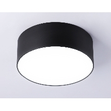 Потолочный светодиодный светильник Ambrella light FV5514 BK черный LED 15W 4200K D120*58 (Без ПДУ)