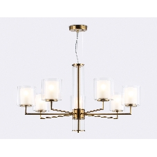 Люстра Ambrella light LH56013/7 BS/FR латунь/белый матовый E14*7 max 40W D790*1260