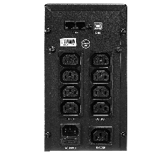 Источник бесперебойного питания CROWN Line Intractive CMU-SP1200IEC LCD USB 1200VA\720W, корпус металл, 2x12V/9AH, розетки 8*IEC, трансформатор AVR 140-290V, LCD-дисплей, cъемный кабель 1.2 м, порт RJ11/45, порт USB, защита: от перегрузки, от КЗ, от скачков напряжения