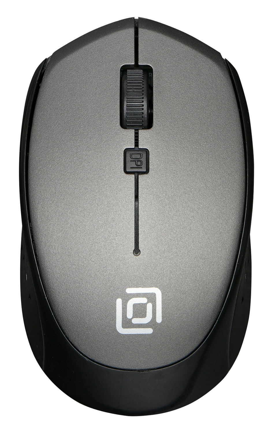 Мышь беспроводная Oklick 488MW серый/черный, 1600 dpi, радиоканал, USB, кнопки - 4