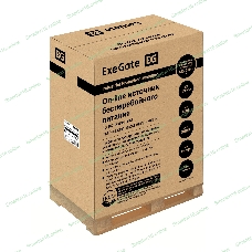 Источник бесперебойного питания On-line ExeGate PowerExpert TL-575-10kVA.240V.LCD.AVR.T.USB.RS232.SNMP 10000VA/10000W, On-Line, PF=1, LCD, клеммы, RS232, USB, SNMP-slot, встроенные батареи 12V 7.2Ah -20шт, возможность подключения до 4 внешних батарейных блоков 240В, Tower, металлический корпус на колесиках, черный