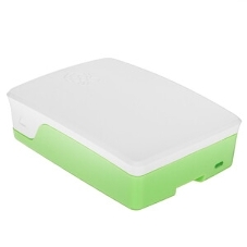 Корпус Qumo ABS Plastic, Raspberry Pi 4, White+Green(RS031)